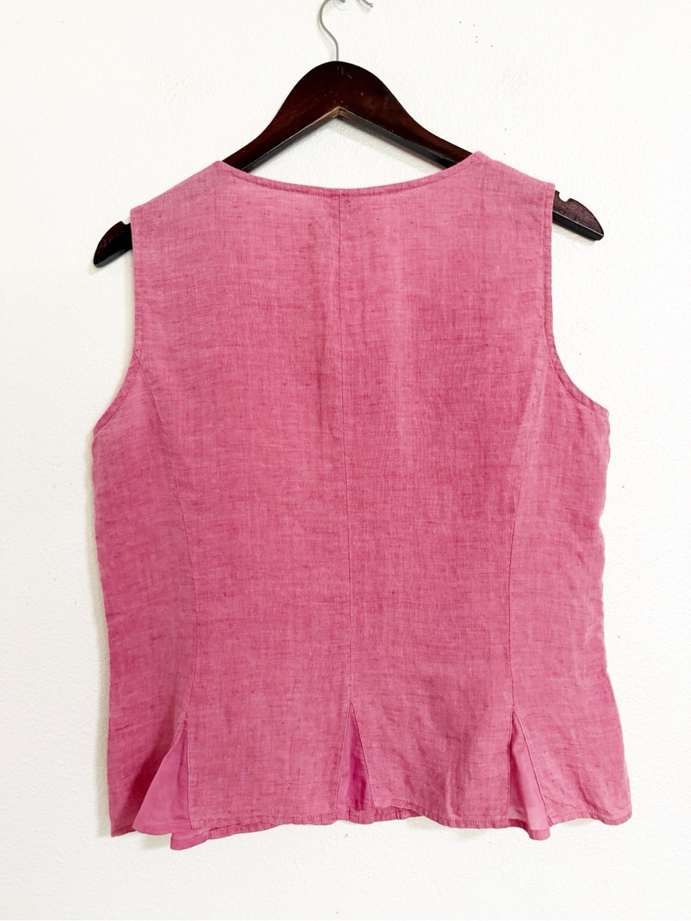 J. Jill Linen Pleated Hem Tank - Picture 2 of 9